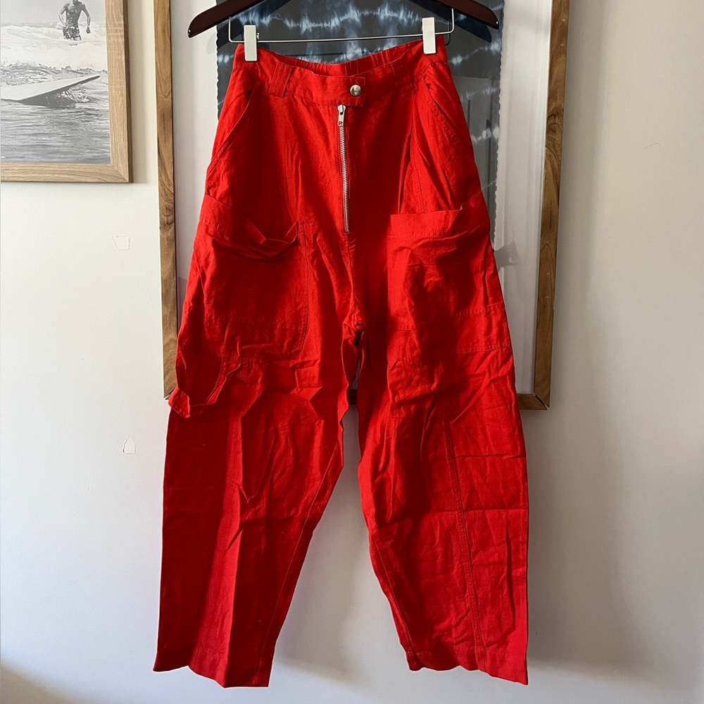 Orange Urban Outfitters Cargo/Carpenter Pants
